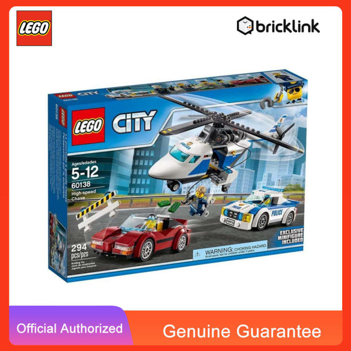 LEGO City Police High Speed Chase 60138 Building Toy with Cop Car Police Helicopter and Getaway Sports Car 294pcs 5 LEGO Building block toys lego toys for boys Lazada PH