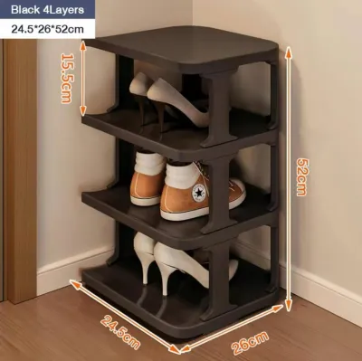 Multi-tier Shoe Rack Simple Storage Rack For Dormitory Bedroom Shoe Storage Organizer Shelf Plastic Star