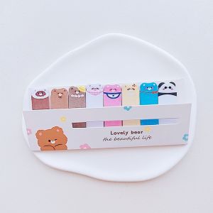 Sticky Notes Karakter 8IN1 Tempelan Kertas Catatan 120 Lembar Pembatas Buku Karakter Hewan Lucu Penanda Buku Stationery Memo Pad Convenience Cute 8 IN 1 PST