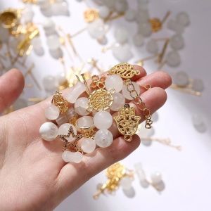 50g Metal Glass Beads Slub Bead Accessories With Diy Bracelet Necklace Jewelry Accessories