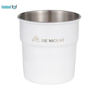 300ml Tea Coffee Milk Mug Portable Stainless Steel Travel Cup Stackable Lightweight for Travel Hiking Backpacking [Vodool Official Center]