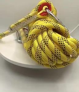 Static Utility Rope Safety Rope Climbing Rappelling Rescue Escape 10/20m with Carabiners