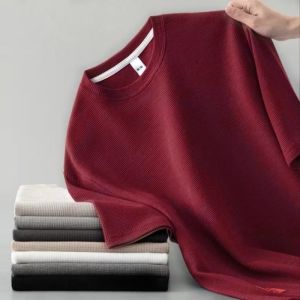 【BUY 1 TAKE 1】Plain Waffle plain T-shirts Oversize cool round neck For Men and Women