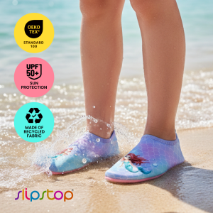 SLIPSTOP Shirley Girls Kids Water Shoes | Aqua Swim Shoes | Non-Slip Beach & Pool Swimming Shoes