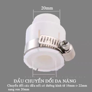 Ống nối dài vòi nước linh hoạt nối vòi bồn rửa có thể quay 720° theo mọi hướng đầu nối dài vòi nước (dài 18/26.5cm)