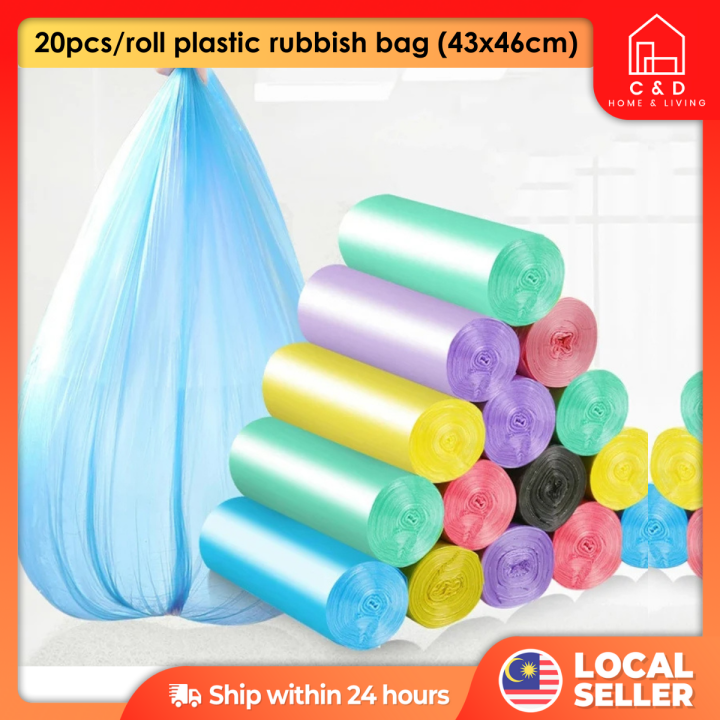 Plastic Garbage Bag With String Rubbish Bag Plastik Beg Sampah With ...