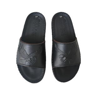 Dép Nam Quai Ngang HA NAM Da Bò Thật Cao Cấp DNA2171