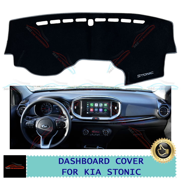 Kia Stonic 2020, 2021, 2022 High Quality NonSlip Dashboard Cover Dashboard Mat Dashmat Sunshade