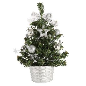 Termaya Mini Christmas Tree Desktop Decor Party Festival Xmas Gift For Bedroom Living Room Three Color