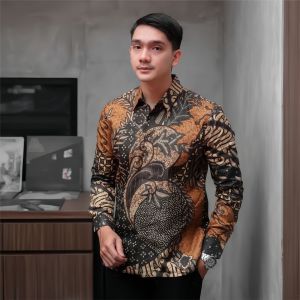 KEMEJA BATIK PRIA DEWASA LENGAN PANJANG TERBARU 2023 TERMURAH