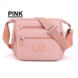 4002 (JESSICA MINKOFF) Women Nylon Shoulder Bag Waterproof Multi-pocket Zipper Bag Handbags Women Crossbody Bags