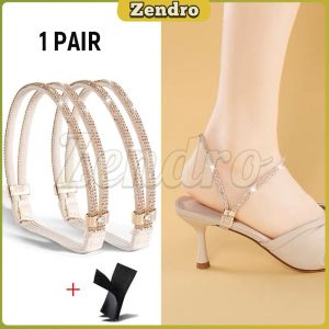 Zendro 1 Pair Women Detachable Shoe Straps Women High Heels Shoelaces Elastic Straps