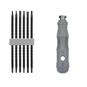 YIDIA แม่เหล็กแบบแม่เหล็ก อุปกรณ์อเนกประสงค์ กล้องส่องทางไกลส่องทางไกล ไขควงเฟืองล้อ ชุดเครื่องมือไขควง สำหรับซ่อมโทรศัพท์ Torx Phillips slotted bit สกรูไดร์เวอร์ ชุดไขควงไขควง ไขควงสามเหลี่ยม