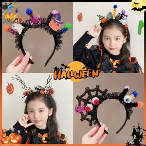 JINGQII คุณภาพสูงสุด พร้อมส่ง ที่คาดผม Halloween ที่คาดผมฮาโลวีน ที่คาดผมคอสเพลย์ เครื่องประดับผม มี12แบบ ค้างคาว แม่มด รูปปีศาจน้อยน่ารัก ใหม่เอี่ยมและคุณภาพสูง 100% Hongxii