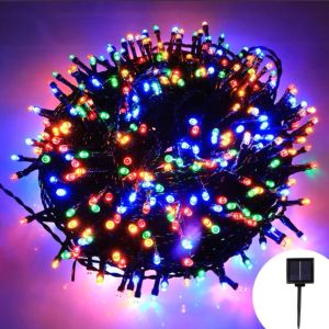 New Leading Solar Lights String Colorful Lights Flash Lights String Lights Outdoor Star Lights Decorated Courtyard Balcony Garden Decorated with Christmas Holiday Lights Low Pressure Lights