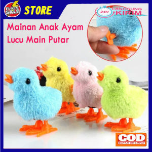 [Flashsale] Mainan Anak Ayam Lucu Plush Toy Berjalan Inertial Force Main Putar Ayam Berjalan