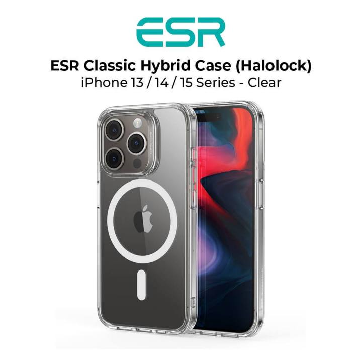 ESR Classic Hybrid MagSafe phone Case (HaloLock) for iPhone 15 Series ...