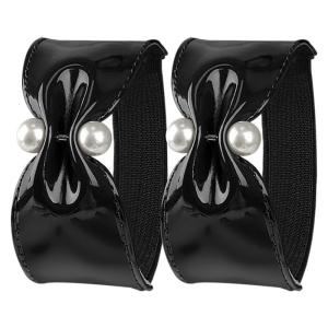 Stretchable Ankle Straps For Womens Shoes Anti Slip High Heel Protectors Elastic Bands with Pearls Footwear Accessories