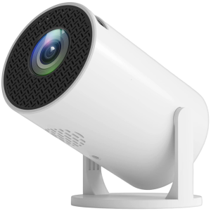 1920x1080 USB Projector With Flexible Lens Rotation and Stable Corded Connection for Office Entertainment