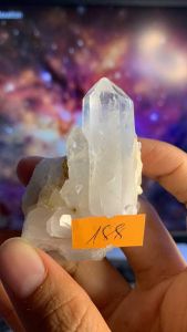 Đá thạch Anh vàng tán sắc pha lê tự nhiên trong suốt vàng Citrine thanh tẩy thiền định tarot cực mạnh Clear Quartz Natural 189