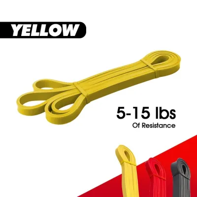 Natural Latex Resistance Bands Elastic Workout Bands for Pull Up Yoga Pilates and Gym Training