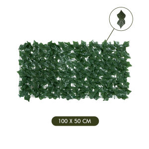 💥ส่งจากไทย💥 รั้วฉากใบไม้เทียม รั้วต้นไม้ปลอม ถอดได้ ประกอบต่อกันได้ ขนาด 50x100 cm