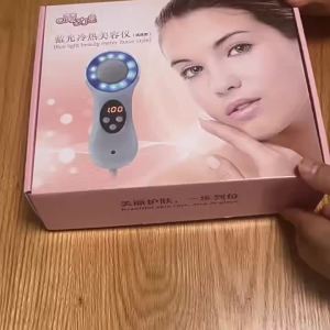 Hot and Cold Facial Massager with Photon Light Therapy for Skin Rejuvenation and Daily Skincare Routine