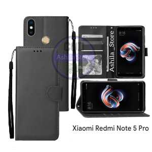 Xiaomi RedMi Note 5 Pro Case Casing Dompet Flip Cover Leather Premium Sarung Buku HP Bisa Standing