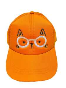 topi anak laki laki motif karakter kucing kacamata bordir / topi anak perempuan motif kacamata kucng