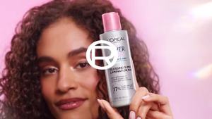 LOreal Paris Glossing Sulfate Free Shampoo and Conditioner Set with Glycolic Acid Hair Care for Lasting Shine and Smoothness for Dull Dry Hair EverPure 1 Kit