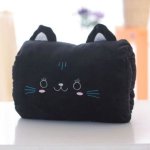 Gối Ôm Hình Thú Bông Đa Năng Kiêm Túi Giữ Ấm Tay - Gối Ngủ Trưa Văn Phòng 2025