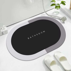 [ลายBATHROOM โมเดิร์น] พรมเช็ดเท้านวัตกรรมญี่ปุ่น ซับน้ำดี แห้งไว หนาถึง 3.5 มม. พรมไดอะตอมไมต์ นุ่มเท้า มินิมอล ของแท้
