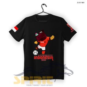 Kaos Maskot U-17 World Cup Indonesia 2023 Baju Bola Piala Dunia Indonesia Katun 24s Premium All Color