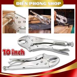 Kìm Bấm Chết ( Kềm Bấm Khóa ) Thép CR-V 10inch Kiềm Chết Mỏ Cong Giúp Giữ kẹp vặn ốc vít ống nhựa sắt.....