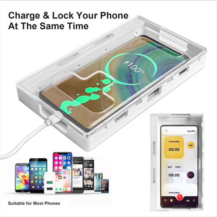 LS2G HOT Universal Phone Safe Lock Box Safe Smartphone Storage Box for ...