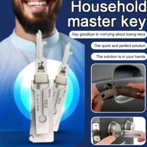 Home Anti-Theft Artifact 2-in-1 Lock Picking Repair Tool Kit Universal Lock Picker Stainless Steel Master Key 家用防盗神器