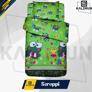 Sprei Aesthetic 120x200x15 Motif Polos Dan Karakter Double Size