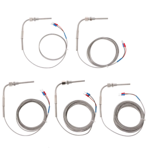 -100~1250°C Metal Temperature Thermocouple K Type 1/8" 1/2/3/4/5m Ligtweight