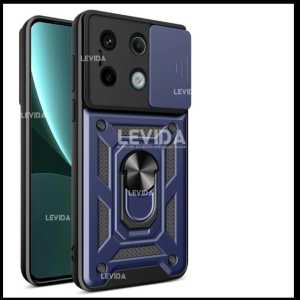Case Redmi Note 13 Pro 4G Case Robot Slide Kamera Protect Ringstand