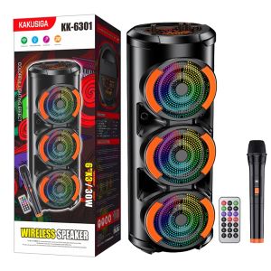 สำหรับ ลำโพงบลูทูธ มาพร้อมรูเสียบ แถมฟรีไมค์ไร้สาย + รีโมทควบคุม กันน้ำระดับ IP67 ใช้งานนานสูงสุด 20 ชั่วโมง 043