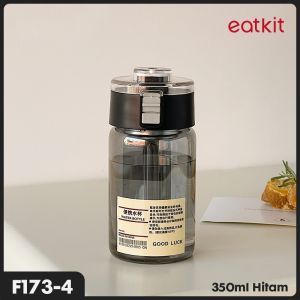 Eatkit Botol Minum Transparan Bening 350 550 800ml Tumbler Air Estetik BPA Free Tahan Suhu Tinggi