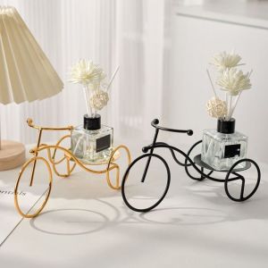 XYAX(XUNJIE) Modern Tricycle Display Holder Stable Handmade Iron Candlestick Stand Fashion Tricycle Aromatherapy Rack Living Room