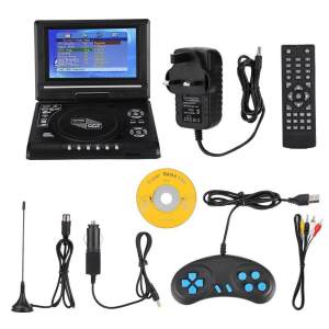 (การจัดส่งที่รวดเร็ว)Googoo DVD Player 7.8/9.8นิ้วเครื่องเล่นดีวีดีแบบพกพาหมุนหน้าจอทีวีชาร์จไฟในรถ เครื่องเล่นcd dvd เครื่องเล่นdvd เครื่องเล่นdvdพกพา dvd player