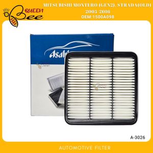 QUEENBEE Asahi Filter for Mitsubishi Montero (Gen2) Strada (Old) 2005-2016 Air Filter OEM:1500A098 A-3026