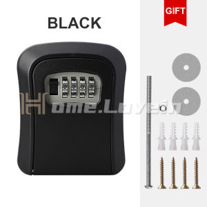 HL กล่องล็อคกุญแจติดผนังกล่องเก็บกุญแจ 8 สี ผลิตจากโลหะผสม หลักการความจุสูง กล่องกุญแจ กล่องกุญแจมีรหัสล็อค 4 หลัก