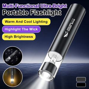 Strong Light And Longdistance Shooting Hand Lighting Flashlight Powerful Brightness Household Heating And Cooling Lights Emergency Outdoor Flashlight Portable Lamps