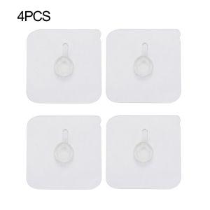 PICKIT 2/4Pcs ครัวเรือน กันน้ำ ไม่มีสว่าน ปักครอสติส โปสเตอร์ ตะขอกรอบรูป ไม้แขวนผนัง ตะขอกาวไม่มีรอยต่อ ที่แขวนเก็บของ