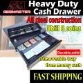 Cash Drawer 5 Compartment 8 Coins Cash Drawer Box Cash Drawer Box POS System With 5 Bill 8 Coin Tray. 