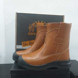 SEPATU BOOTS SAFETY KING"  KWD 805 CX / COKLAT SEPATU PENGAMAN KERJA  ( Steel Toecap )