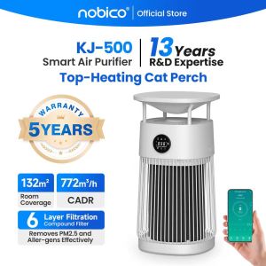 Nobico KJ500 H13 HEPA Pet Air Purifier with UVC Germicidal & Hair Capture 772 m³/h CADR for 132㎡ 6-Stage Filter for Odor/Bacteria/Dust